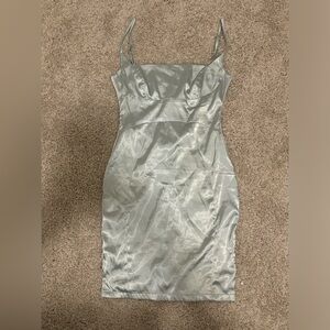 Fashion nova Ruthie Satin mini dress.